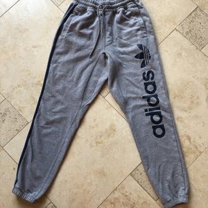 Adidas Grey Logo Sweatpants